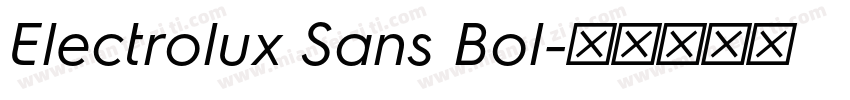 Electrolux Sans Bol字体转换